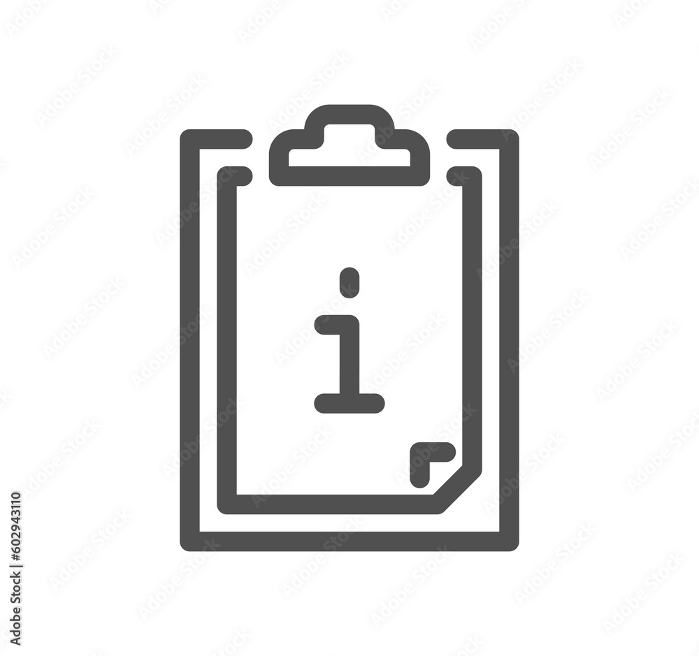 Info and help desk icon outline and linear symbol.
Info and help desk icon outline and linear symbol.