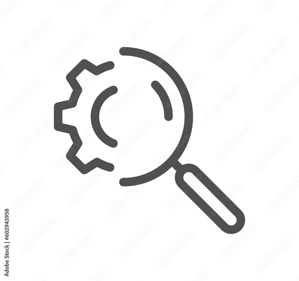 Gear related icon outline and linear symbol.
Gear related icon outline and linear symbol.