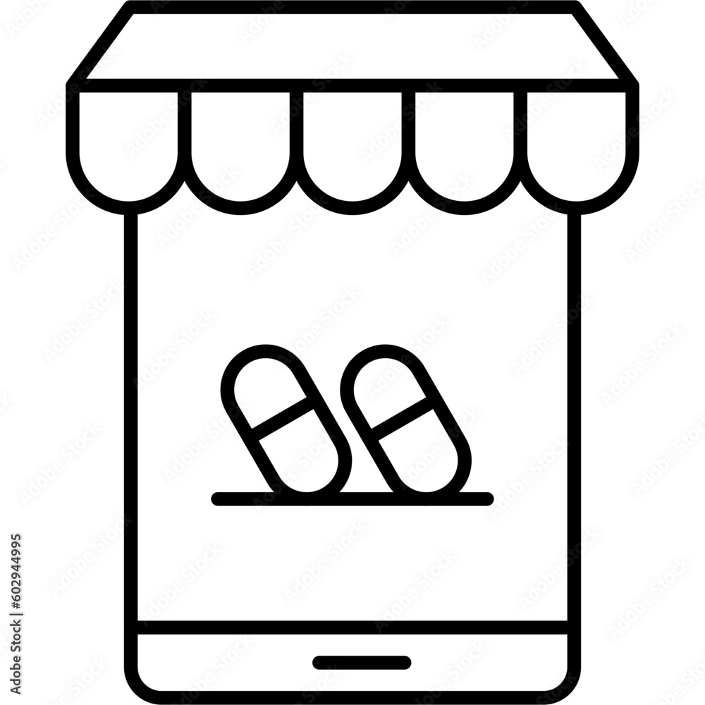 Online Pharmacy Icon Online Pharmacy Icon
