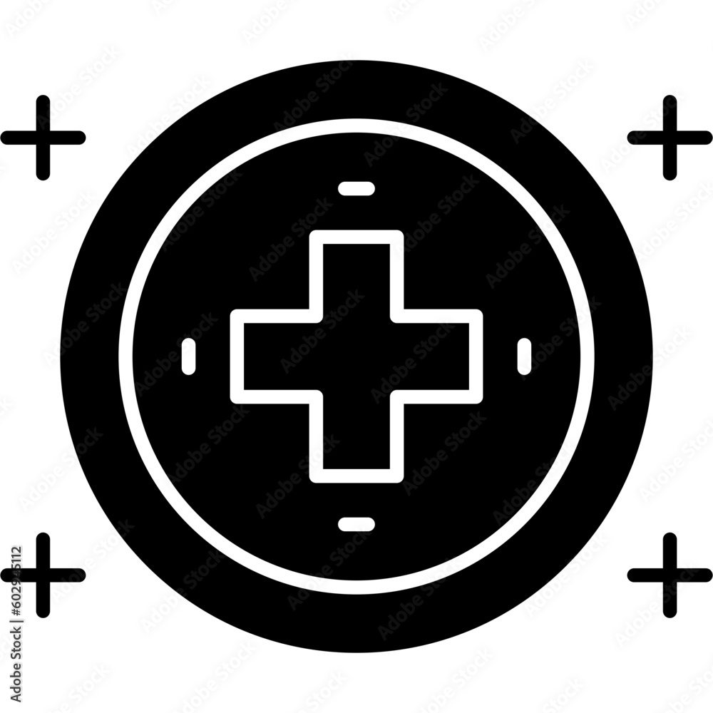 Fototapeta premium Hospital Sign Icon