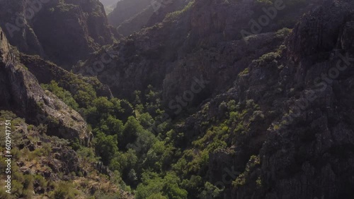 Captivating Aerial View of Spain Mountain Scenery photo