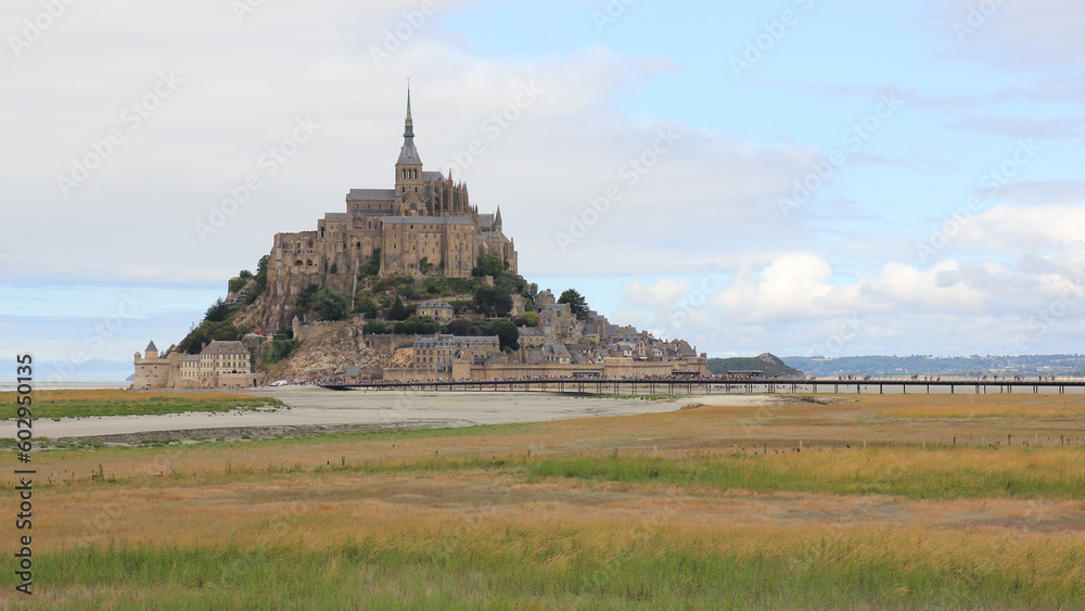 custom made wallpaper toronto digitalLe Mont-Saint-Michel, famous monastry in France.