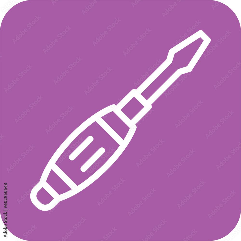 Screwdriver Vector Icon Design Illustration Screwdriver Vector Icon Design Illustration
