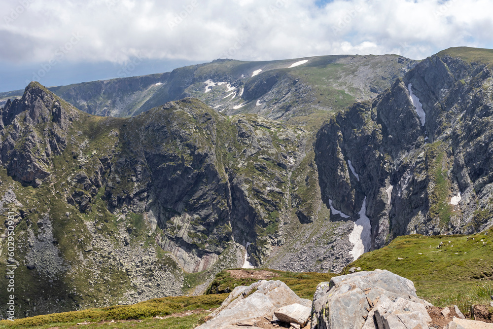 Landscape of Rila Mountain around The Seven Rila Lakes, Bulgaria