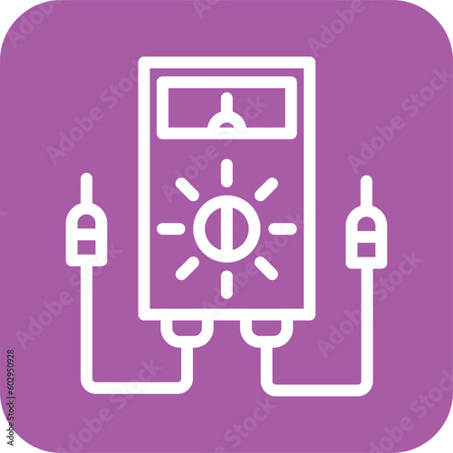 Voltmeter Vector Icon Design Illustration