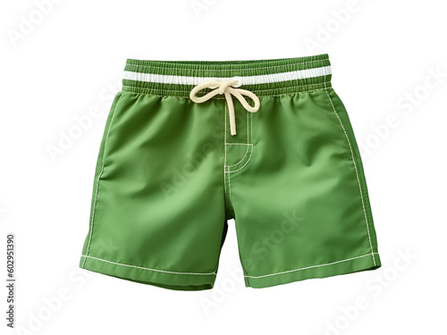 Green swimsuit isolated on a white background. Generative, Ai
