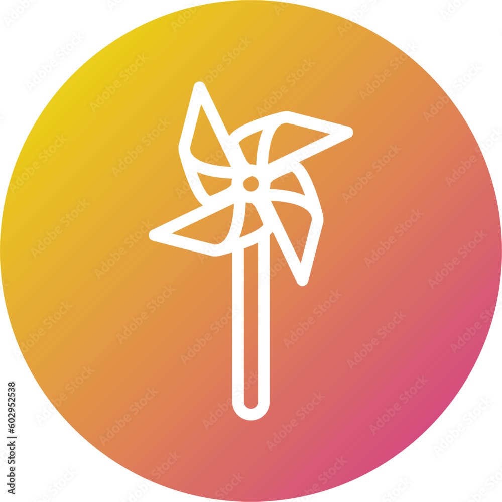 Pinwheel Vector Icon Design Illustration Pinwheel Vector Icon Design Illustration