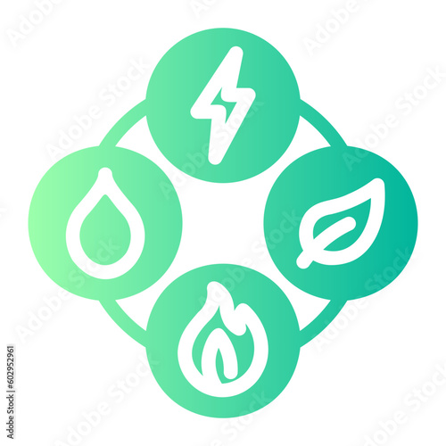 natural resources gradient icon