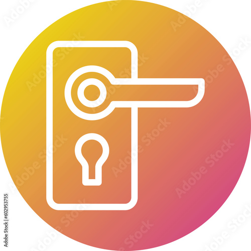 Door handle Vector Icon Design Illustration
