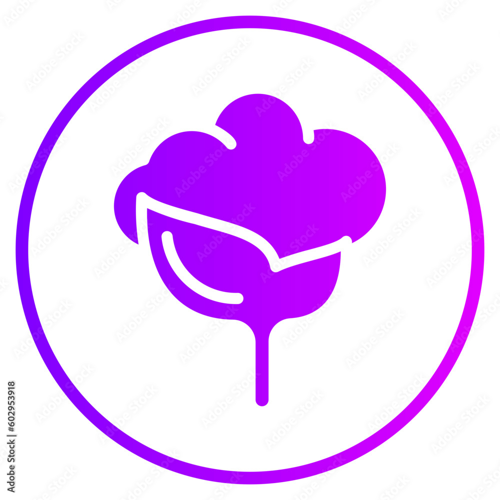 Cotton gradient icon Cotton gradient icon