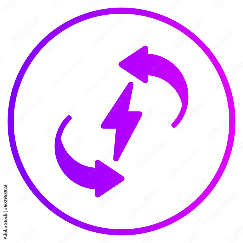 electricity gradient icon