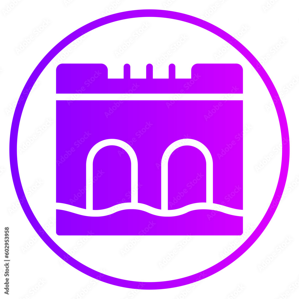 hydro power gradient icon hydro power gradient icon