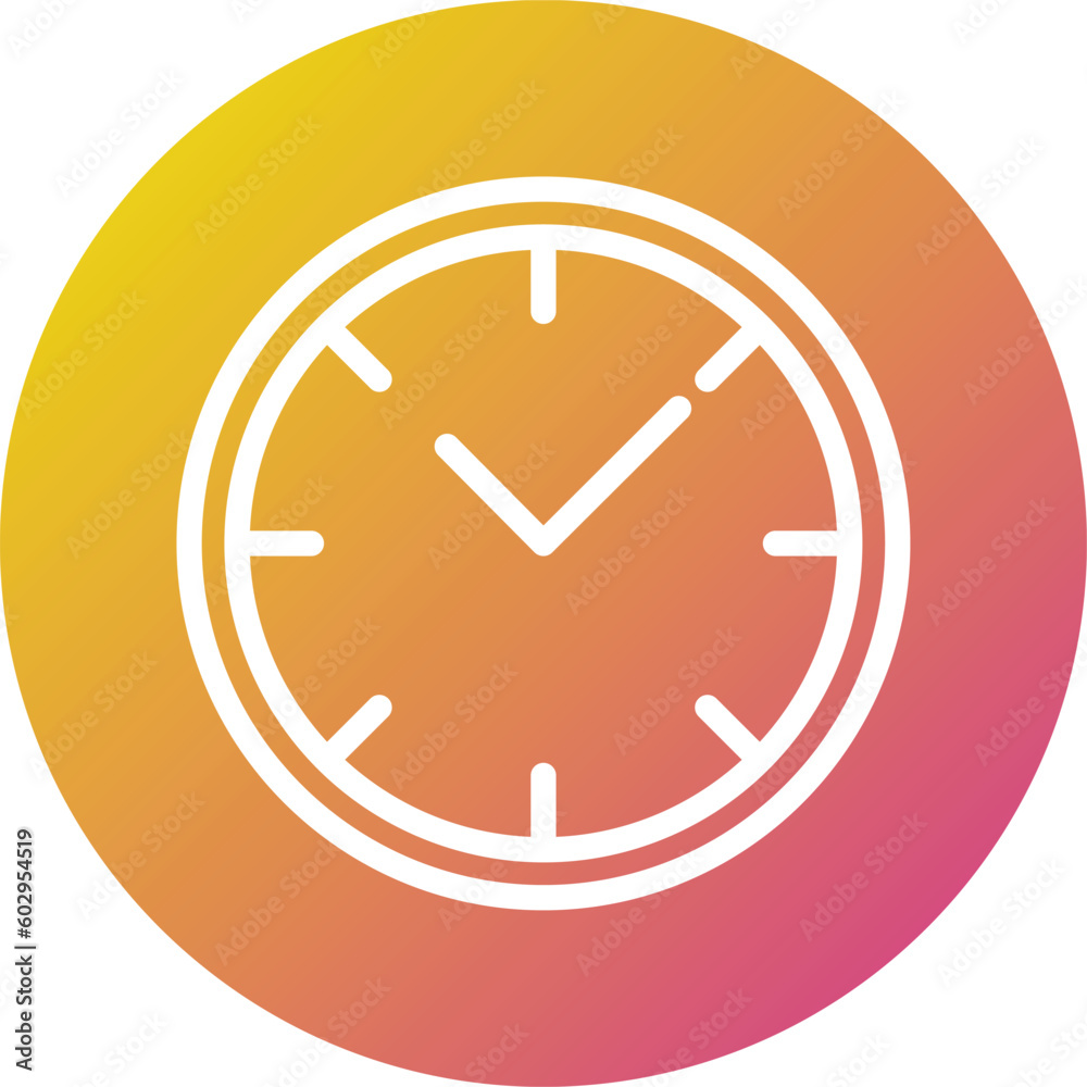 Wall clock Vector Icon Design Illustration Wall clock Vector Icon Design Illustration