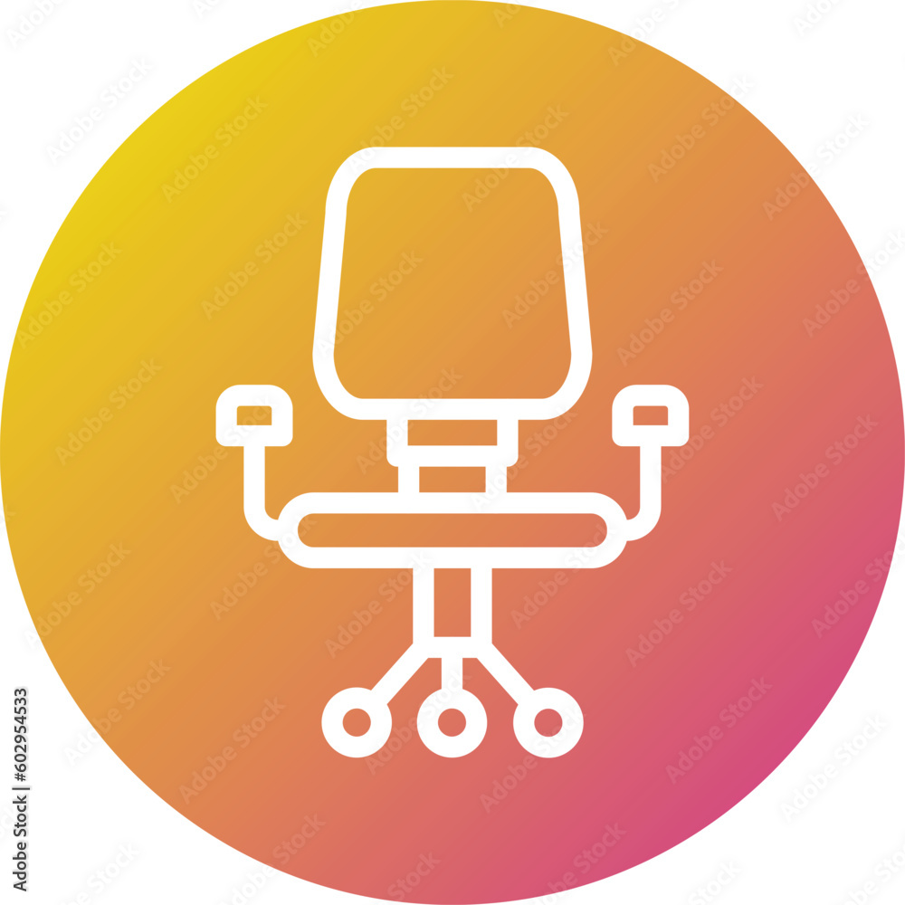 Desk chair Vector Icon Design Illustration Desk chair Vector Icon Design Illustration