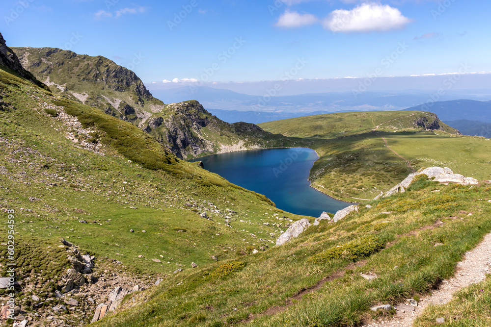 Landscape of Rila Mountain around The Seven Rila Lakes, Bulgaria