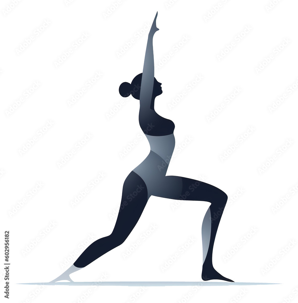 a minimalist illustration of a woman in a yoga pose in pastel colors on transparent background a minimalist illustration of a woman in a yoga pose in pastel colors on transparent background
