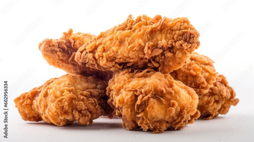 Crispy fried kentucky chicken. Generative AI Crispy fried kentucky chicken. Generative AI