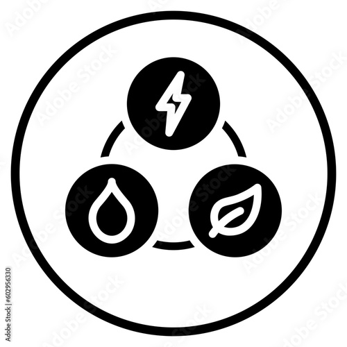 natural resources glyph icon