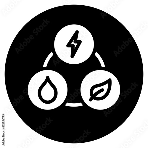 natural resources glyph icon