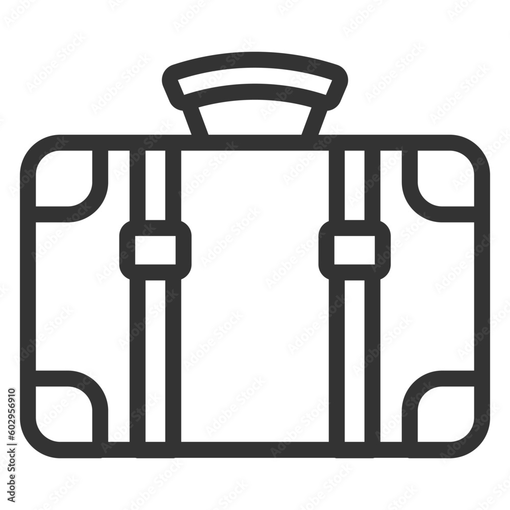 Travel suitcase - icon, illustration on white background, outline style
Travel suitcase - icon, illustration on white background, outline style