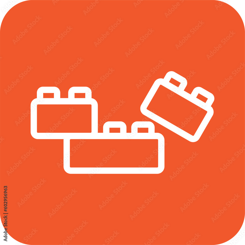 Plastic blocks Vector Icon Design Illustration Plastic blocks Vector Icon Design Illustration