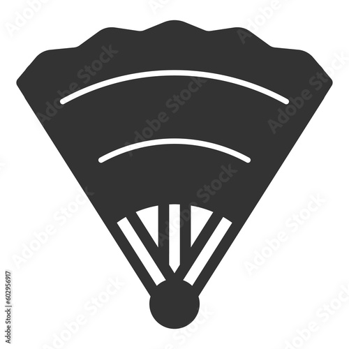 Open fan  - icon, illustration on white background, glyph style