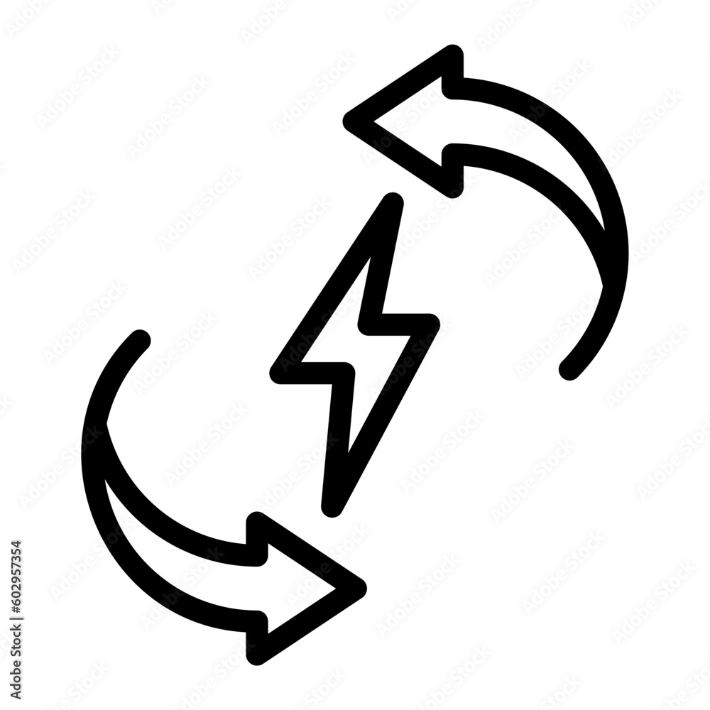 electricity line icon electricity line icon