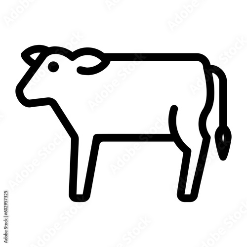 cow line icon