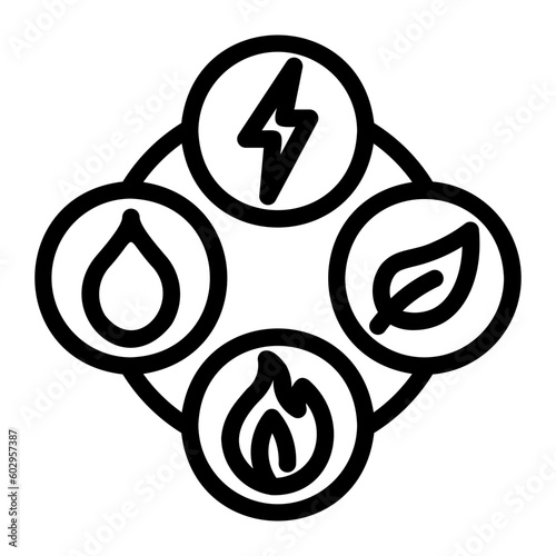 natural resources line icon