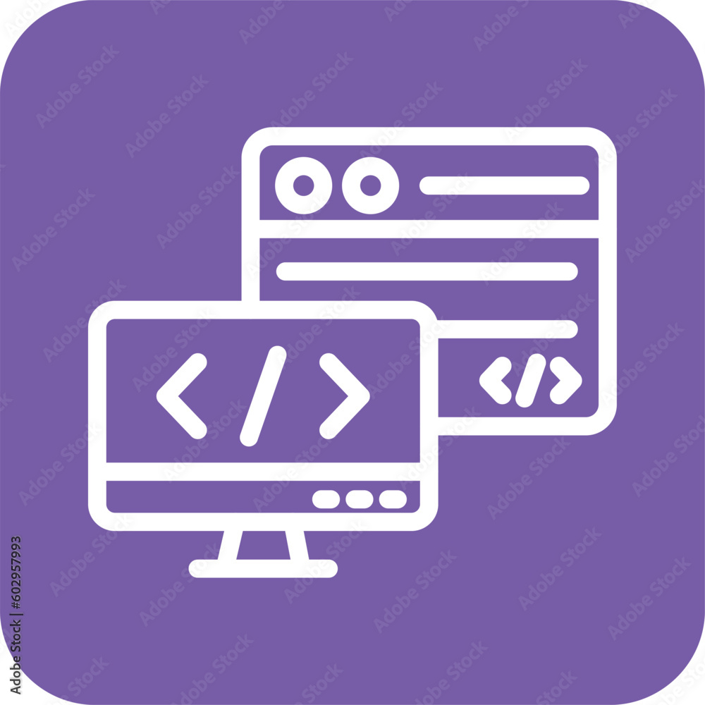 Backend Vector Icon Design Illustration Backend Vector Icon Design Illustration