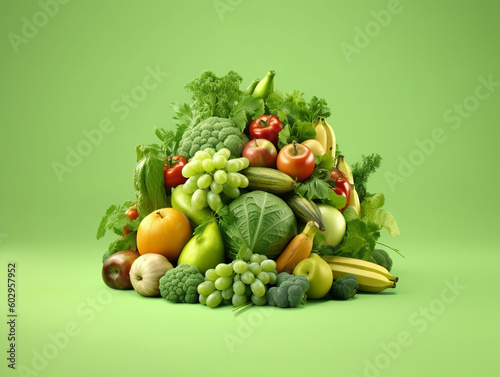 Vegan/Vegetarian Fruit and Vegetables - Healthy plant-based nutritious food