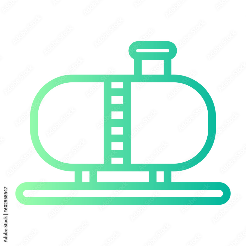Obraz premium oil tank gradient icon