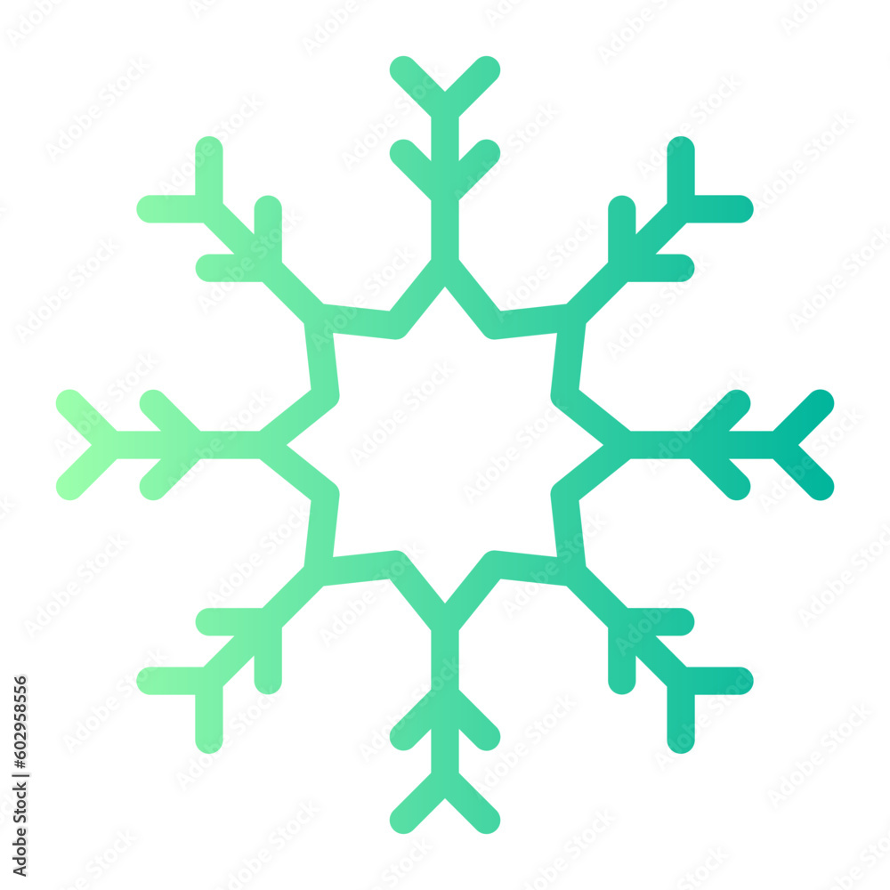 snowflake gradient icon