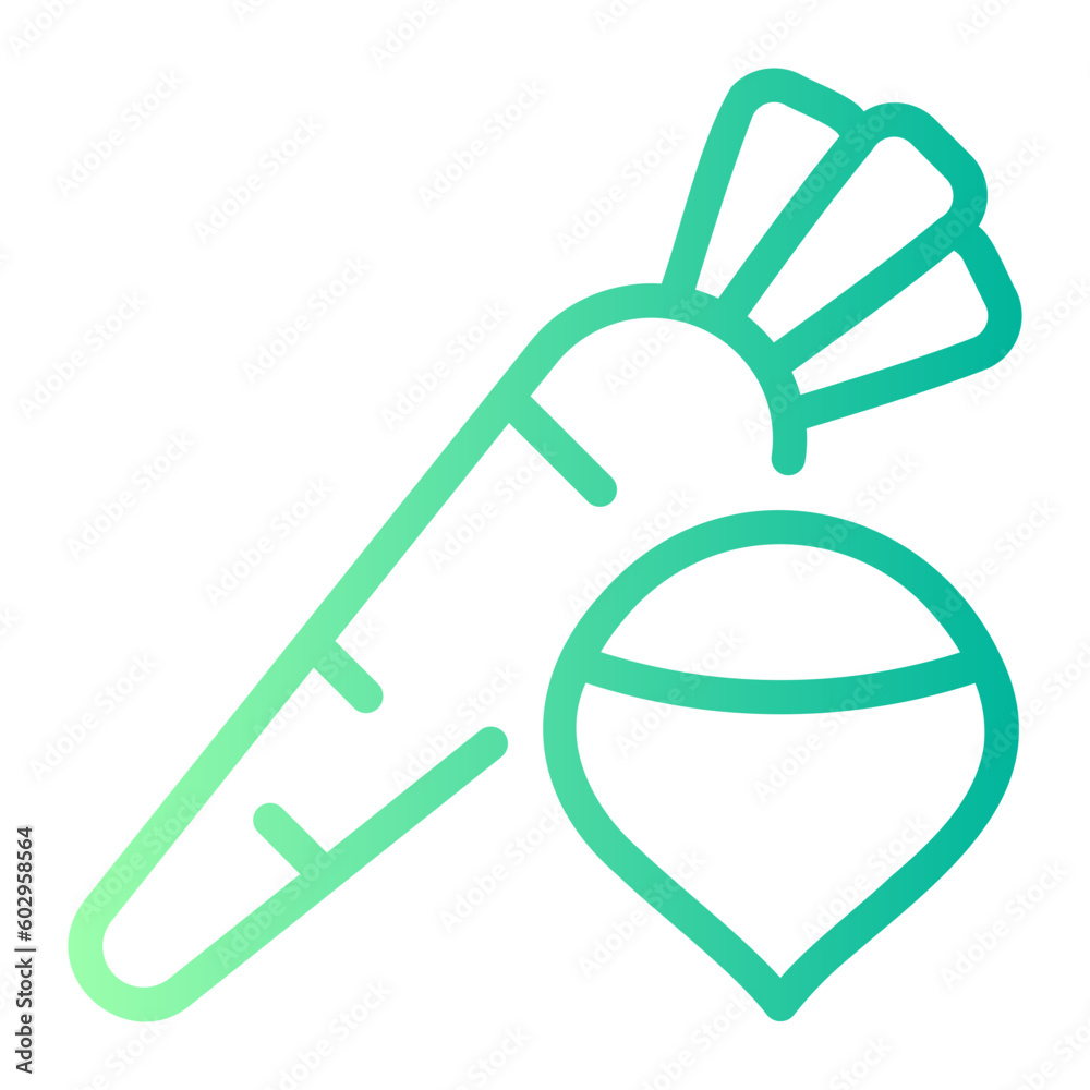 vegetable gradient icon vegetable gradient icon