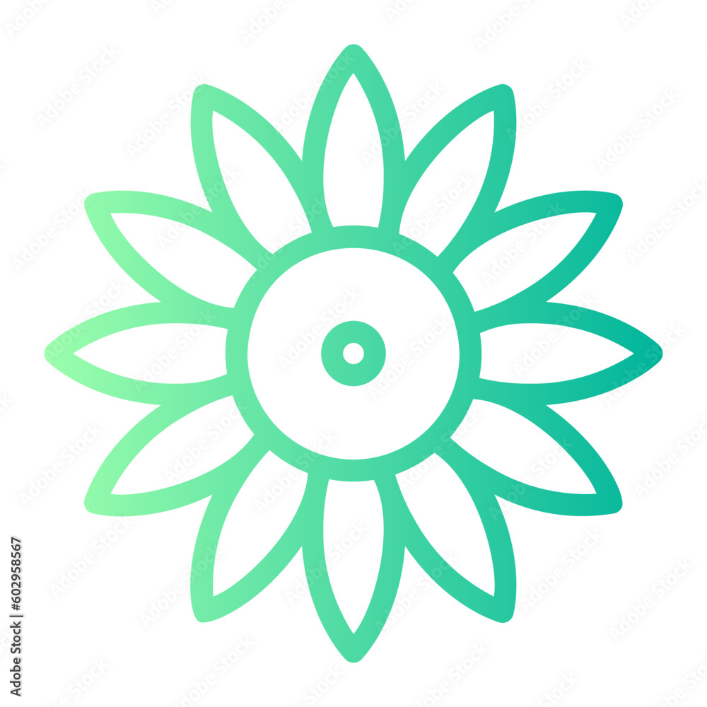 sunflower gradient icon sunflower gradient icon