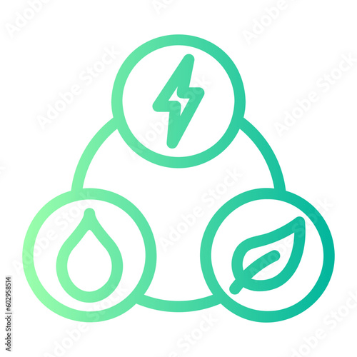 natural resources gradient icon