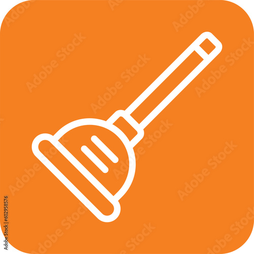 Plunger Vector Icon Design Illustration