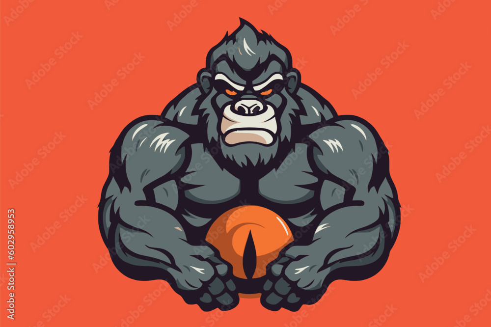 Fototapeta premium gorilla mascot game logo