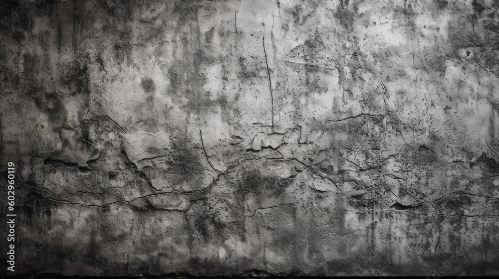 Fototapeta premium Photo concrete texture on dark wallpaper. Generative AI