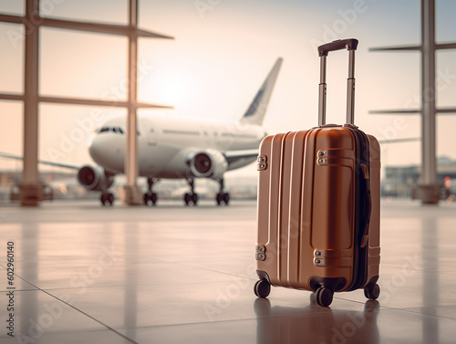 suitcase at airport - travel adventure