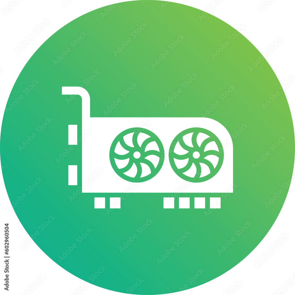 Video Card Vector Icon Design Illustration Video Card Vector Icon Design Illustration