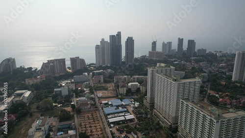 Aerial view of Pattaya, Bang Lamung District, Chon Buri, Thailand photo