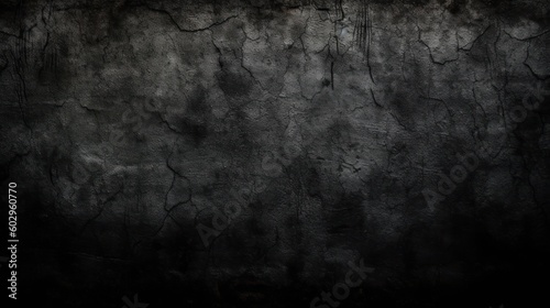 Photo concrete texture on dark wallpaper. Generative AI © Viktor