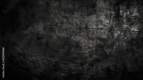Photo concrete texture on dark wallpaper. Generative AI © Viktor