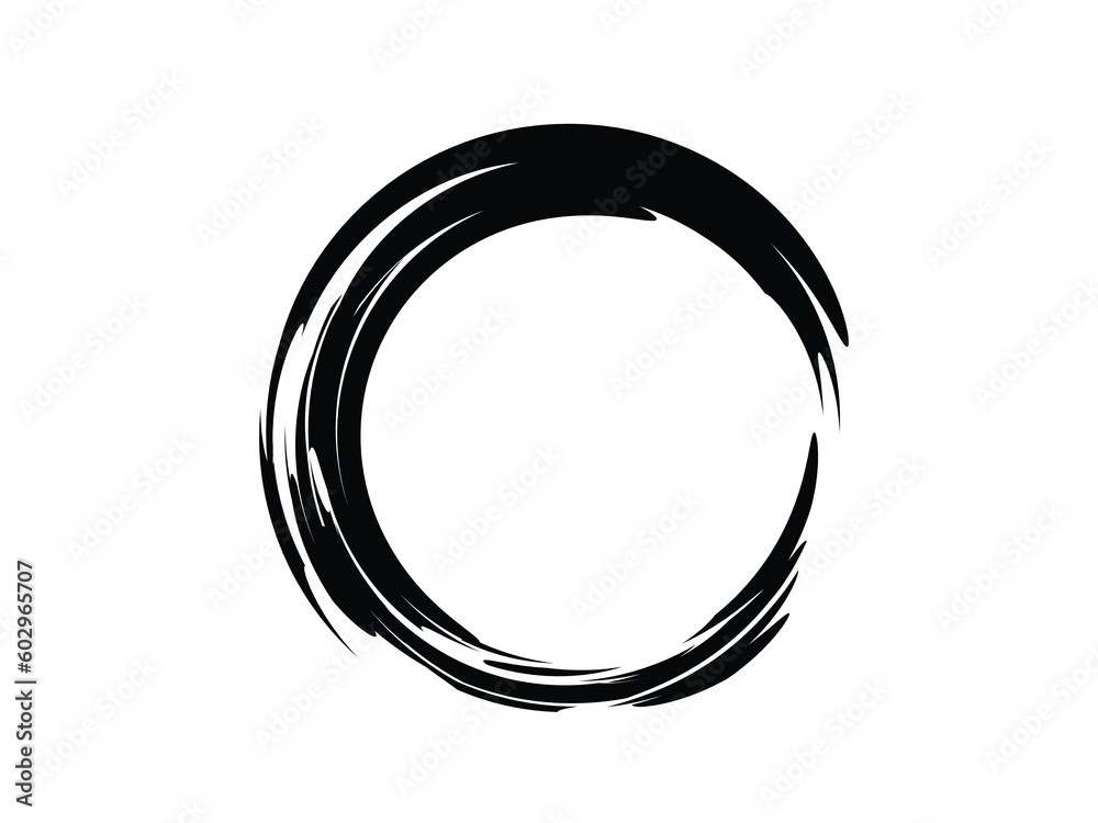 Grunge circle made of black paint.Grunge circle made of black ink.Oval element made of black paint. Grunge circle made of black paint.Grunge circle made of black ink.Oval element made of black paint.