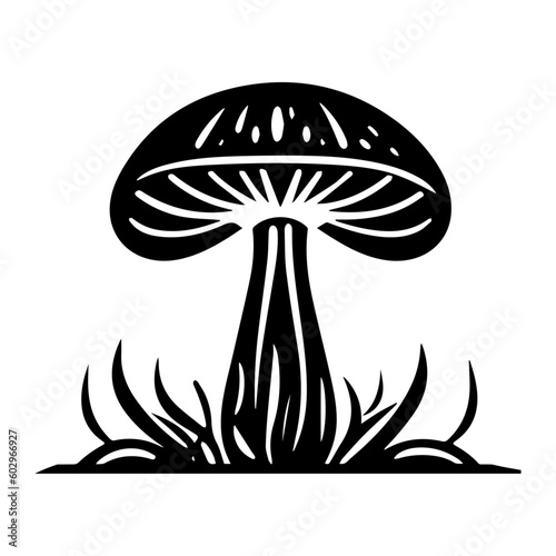 Vector illustration of mushroom, isolated on white background, mushroom, vector art.