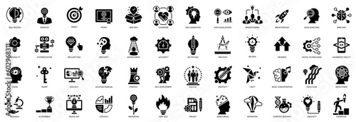 Icon creativity, idea. Vector illustration