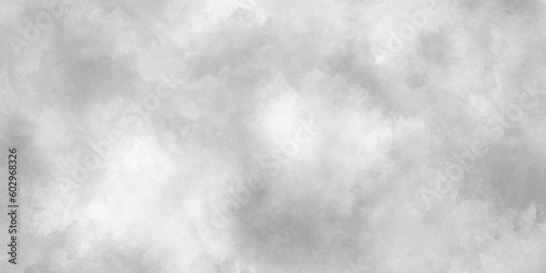 Abstract cloudy silver ink effect white paper texture, Old and grainy white or grey grunge texture, black and whiter background with puffy smoke, white background illustration.