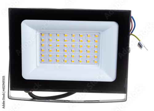 street diode spotlight on a white background