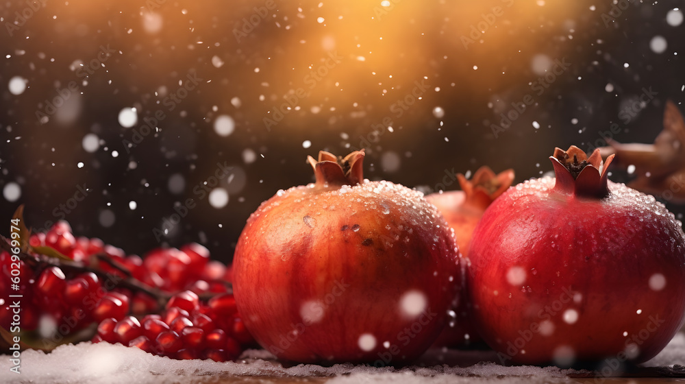 ザクロの壁紙 | pomegranate wallpaper,Generative AI
